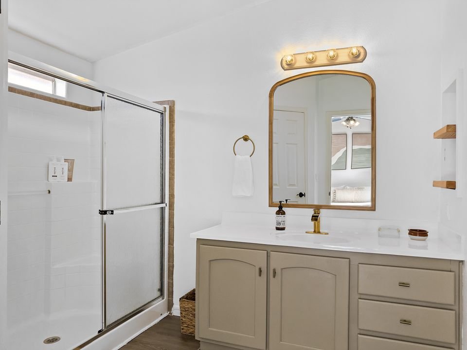 Bathroom with walk-in shower